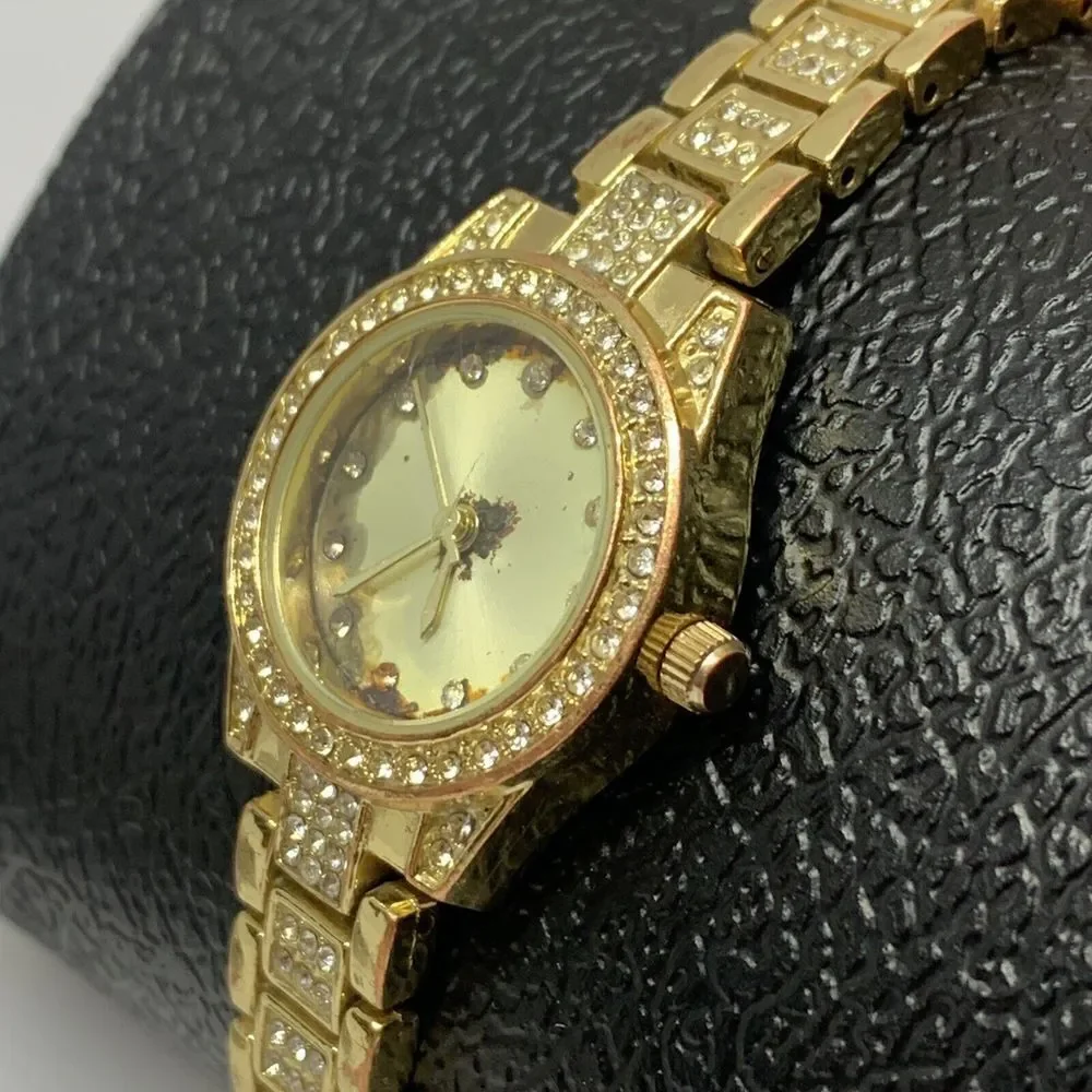 Charter Club 100087896BX Women's Gold-Tone Bracelet Analog Dial Watch NWC43
